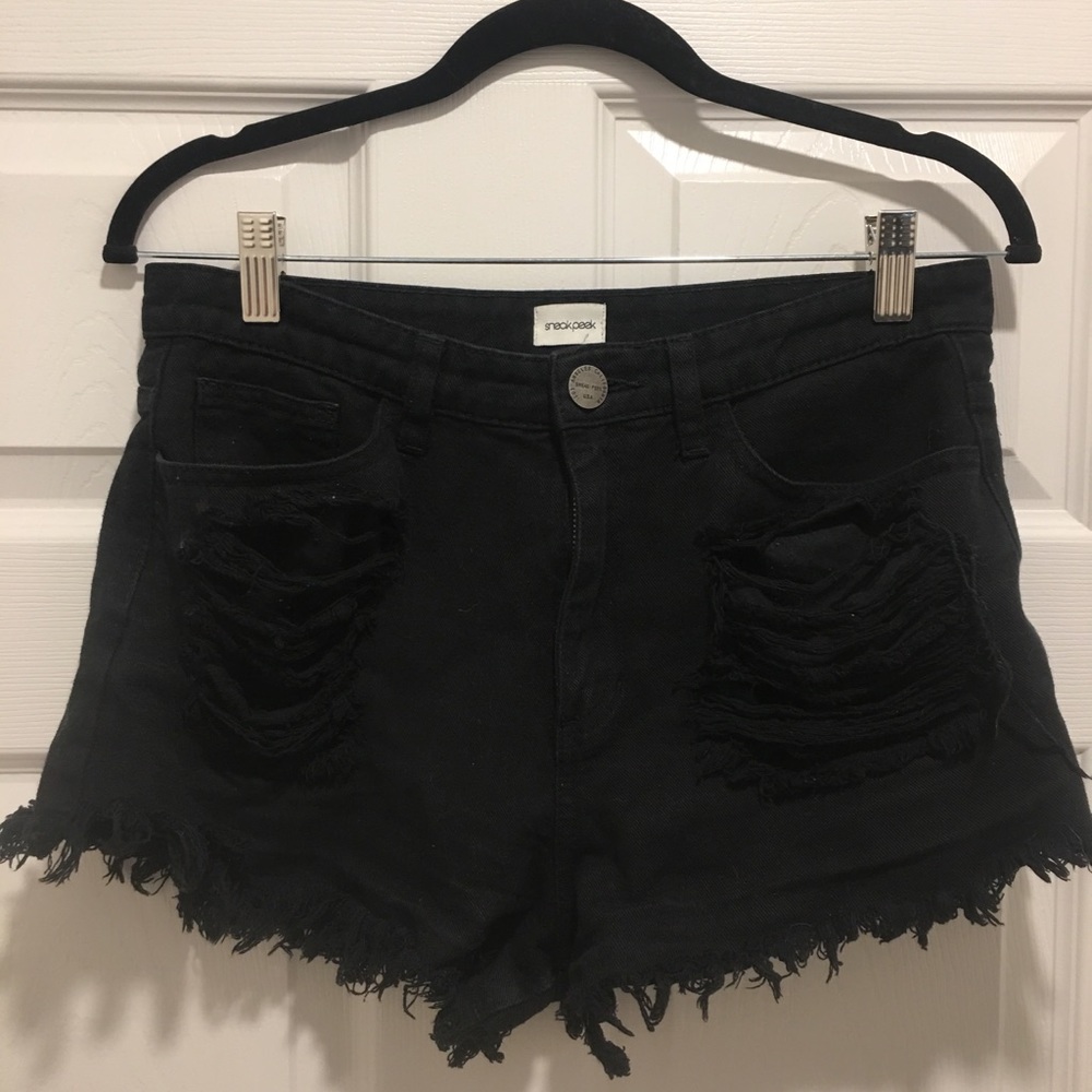 Sneak Peek High Waisted Shorts
